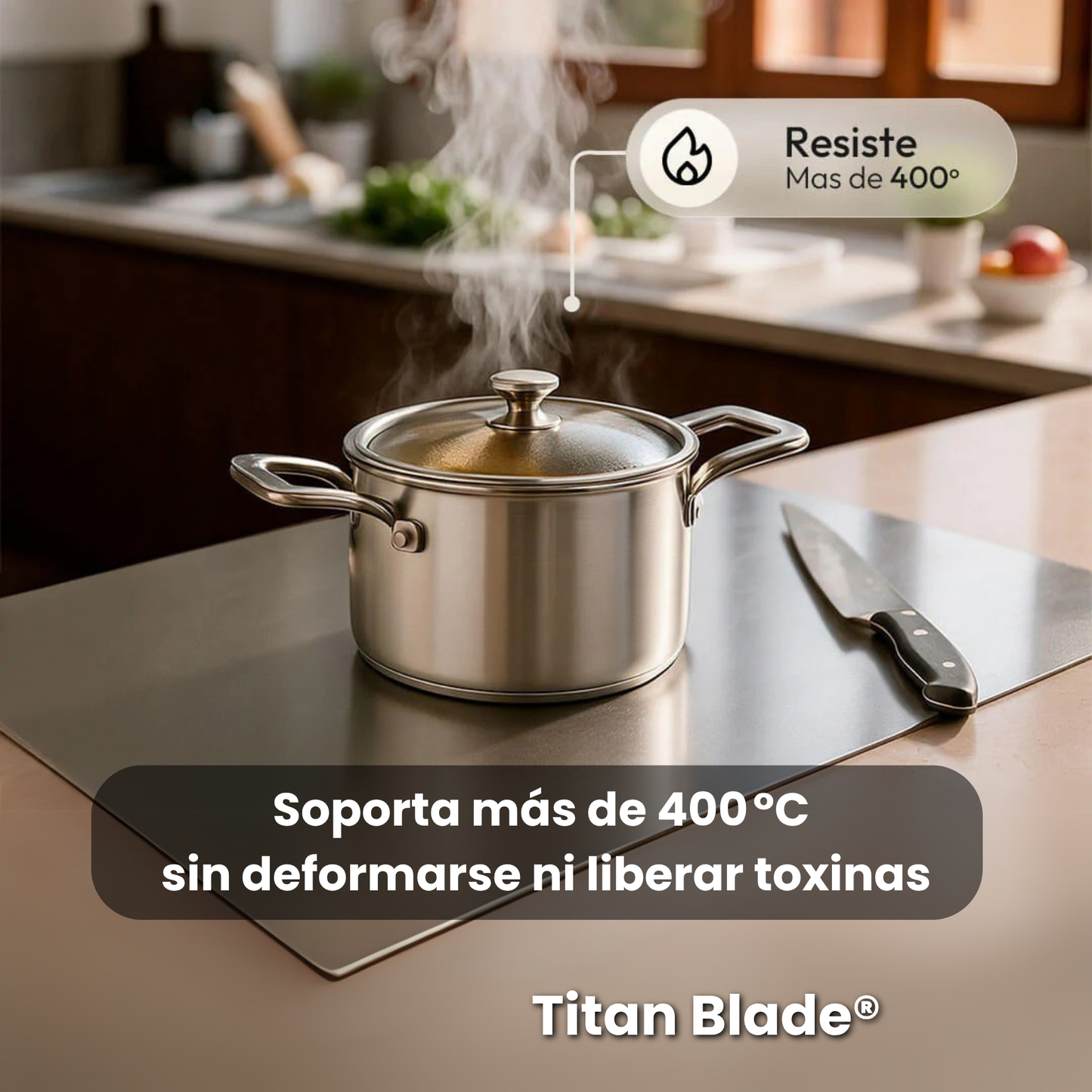 Tabla para picar acero inoxidable - TitanBlade®