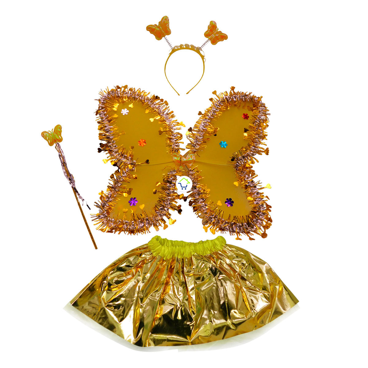 Disfraz De Hada Mariposa + OBSEQUIO Piedras Faciales 🎁