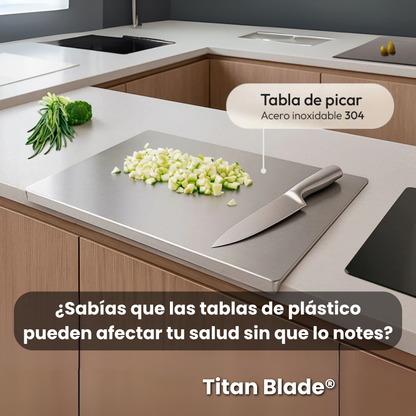 Tabla para picar acero inoxidable - TitanBlade®