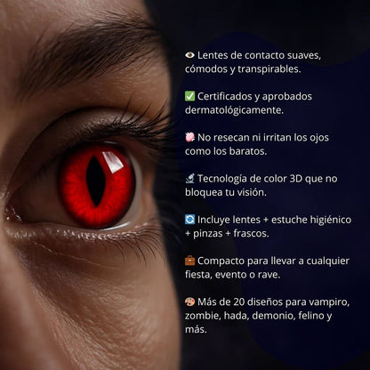 🎃 Kit Lentes de Contacto con Estuche – Set Completo Lumé®